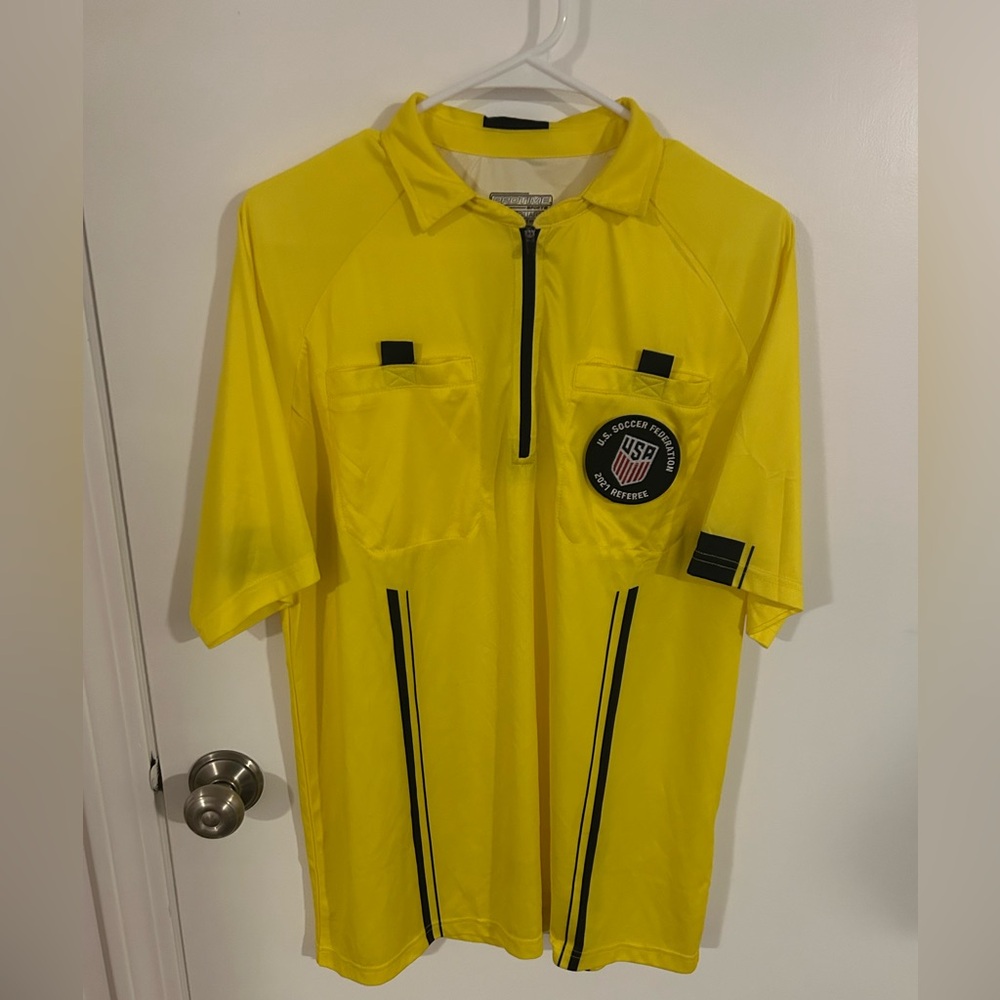ProTime Referee Shirt in Yellow, size Medium.